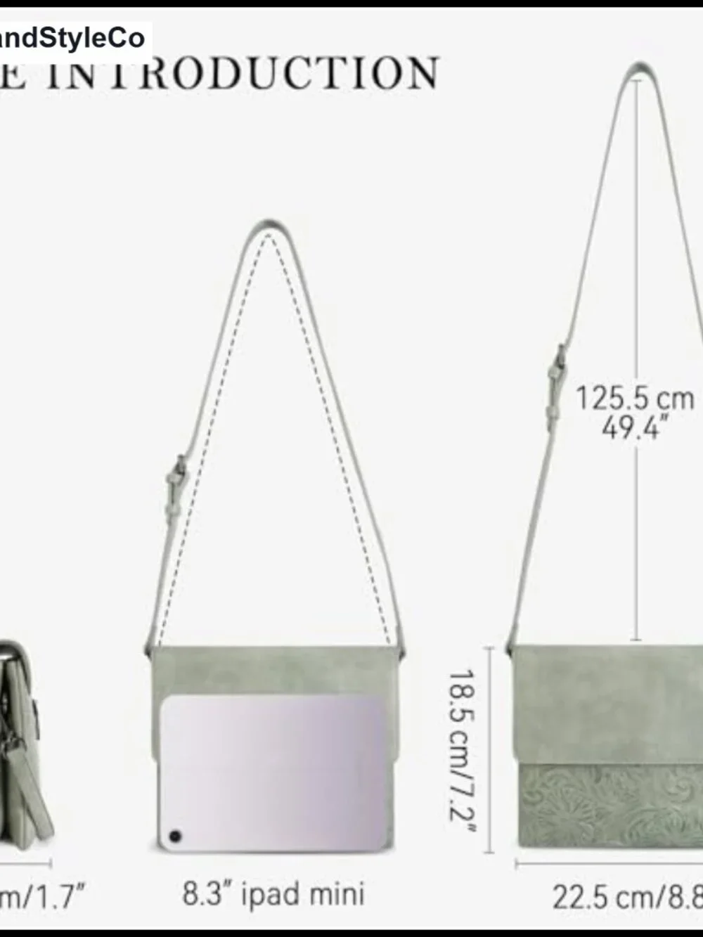 Vegan Leather Small Crossbody Bag with Adjustable Strap